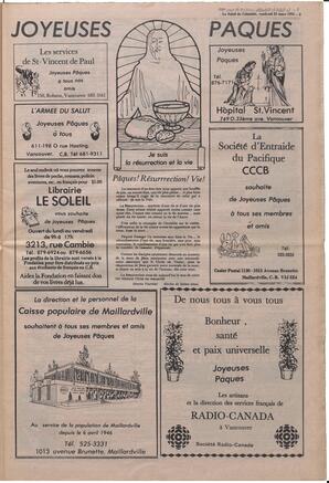 Le Soleil de Colombie, March 25, 1983, page 9