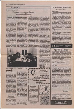 Le Soleil de Colombie, March 11, 1983, page 12
