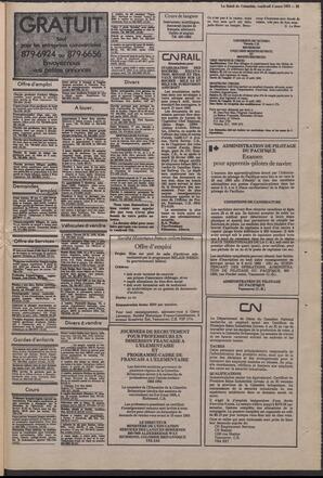 Le Soleil de Colombie, March 4, 1983, page 23