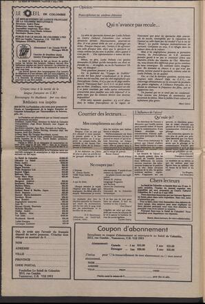 Le Soleil de Colombie, March 4, 1983, page 2