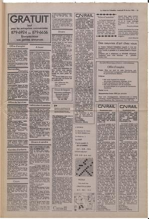 Le Soleil de Colombie, February 25, 1983, page 19