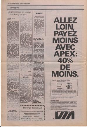 Le Soleil de Colombie, February 25, 1983, page 18