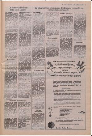 Le Soleil de Colombie, February 25, 1983, page 13