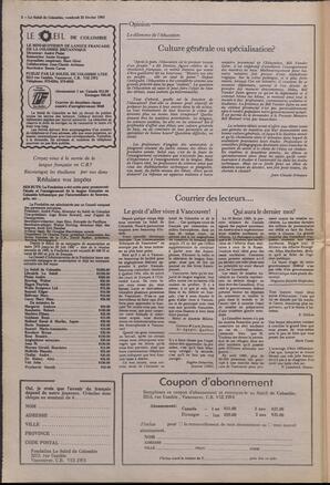 Le Soleil de Colombie, February 25, 1983, page 2