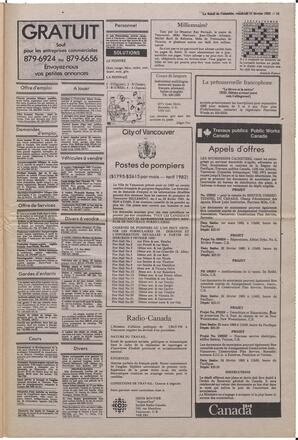 Le Soleil de Colombie, February 11, 1983, page 15