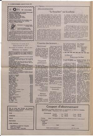 Le Soleil de Colombie, February 11, 1983, page 2