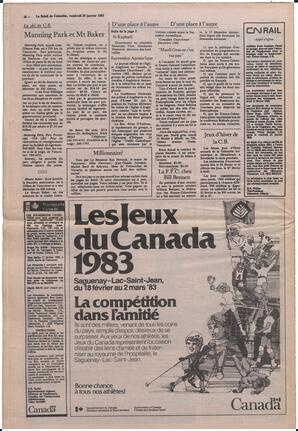 Le Soleil de Colombie, January 28, 1983, page 20