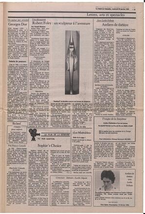 Le Soleil de Colombie, January 28, 1983, page 15