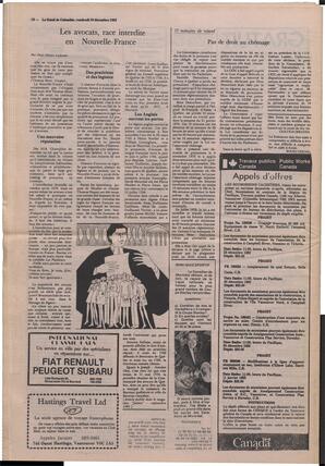 Le Soleil de Colombie, December 10, 1982, page 16