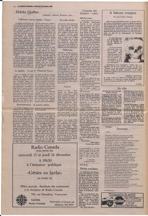 Le Soleil de Colombie, December 10, 1982, page 4