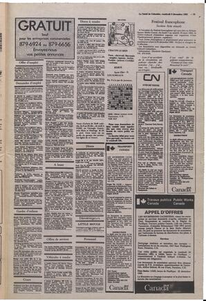Le Soleil de Colombie, December 3, 1982, page 15