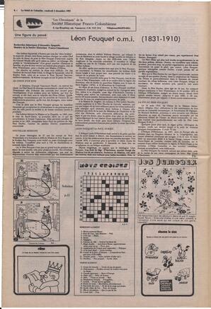 Le Soleil de Colombie, December 3, 1982, page 6
