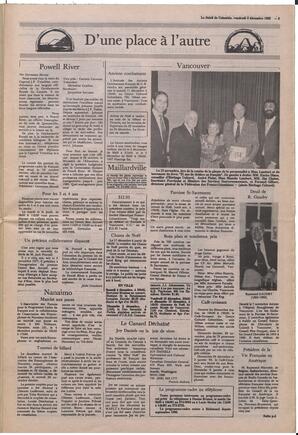 Le Soleil de Colombie, December 3, 1982, page 3