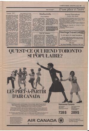 Le Soleil de Colombie, November 26, 1982, page 11
