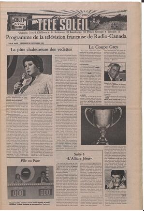 Le Soleil de Colombie, November 26, 1982, page 7