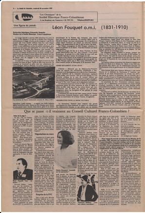 Le Soleil de Colombie, November 26, 1982, page 6