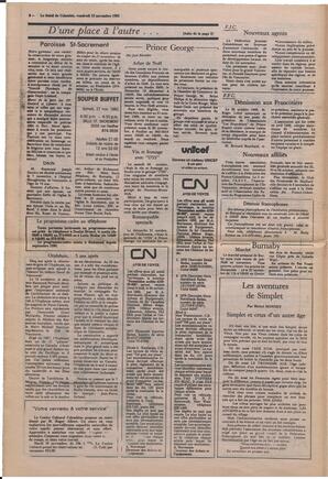 Le Soleil de Colombie, November 12, 1982, page 6