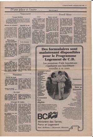 Le Soleil de Colombie, October 29, 1982, page 5