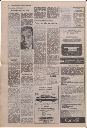Le Soleil de Colombie, October 22, 1982, page 20