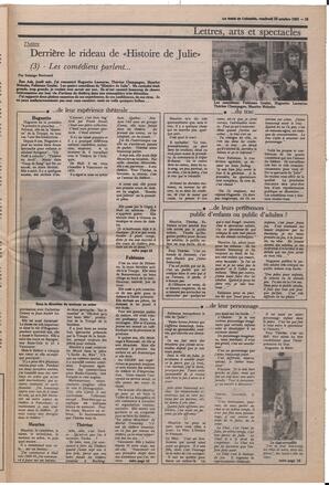 Le Soleil de Colombie, October 22, 1982, page 15