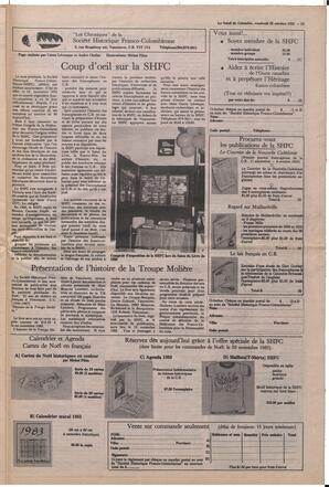 Le Soleil de Colombie, October 22, 1982, page 13