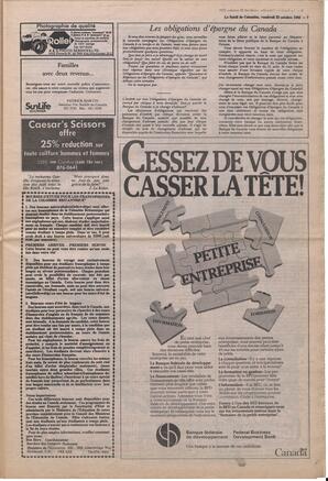 Le Soleil de Colombie, October 22, 1982, page 7