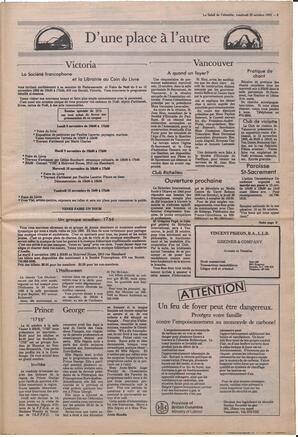 Le Soleil de Colombie, October 22, 1982, page 3