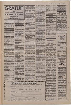 Le Soleil de Colombie, October 8, 1982, page 15