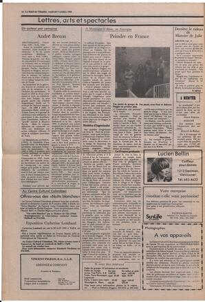 Le Soleil de Colombie, October 8, 1982, page 12