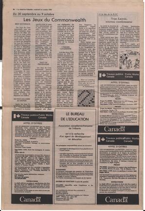 Le Soleil de Colombie, October 1, 1982, page 20
