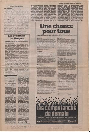 Le Soleil de Colombie, October 1, 1982, page 7