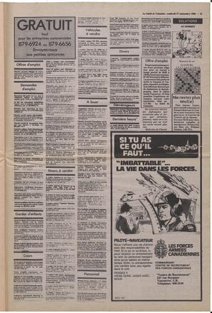 Le Soleil de Colombie, September 17, 1982, page 15