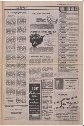 Le Soleil de Colombie, August 20, 1982, page 13