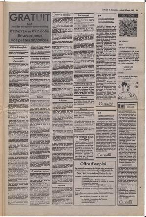 Le Soleil de Colombie, August 13, 1982, page 15