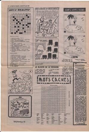 Le Soleil de Colombie, August 13, 1982, page 14