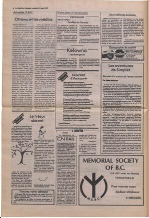 Le Soleil de Colombie, August 13, 1982, page 4