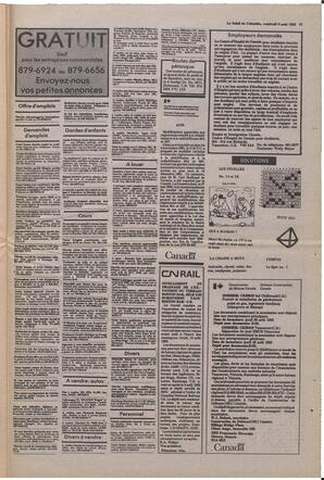 Le Soleil de Colombie, August 6, 1982, page 15