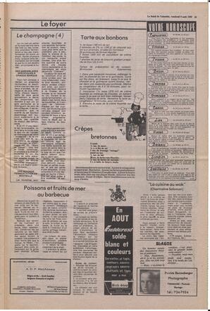 Le Soleil de Colombie, August 6, 1982, page 13