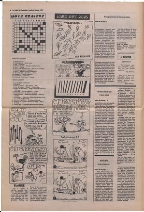 Le Soleil de Colombie, August 6, 1982, page 6