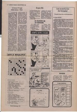 Le Soleil de Colombie, July 30, 1982, page 4