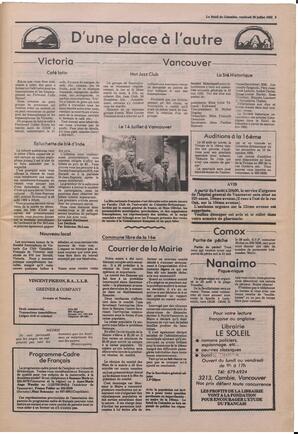 Le Soleil de Colombie, July 30, 1982, page 3