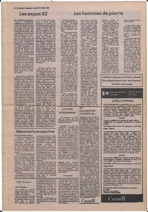 Le Soleil de Colombie, July 23, 1982, page 16