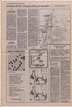 Le Soleil de Colombie, July 23, 1982, page 14