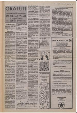Le Soleil de Colombie, July 2, 1982, page 19