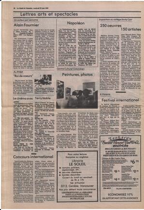 Le Soleil de Colombie, June 25, 1982, page 28