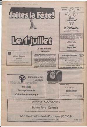 Le Soleil de Colombie, June 25, 1982, page 14