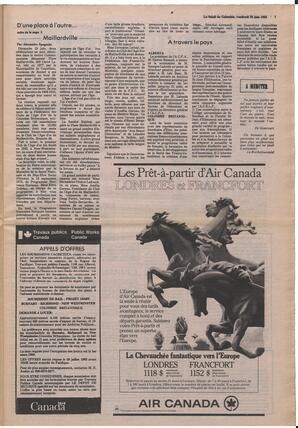 Le Soleil de Colombie, June 25, 1982, page 7