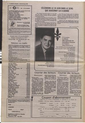Le Soleil de Colombie, June 25, 1982, page 2