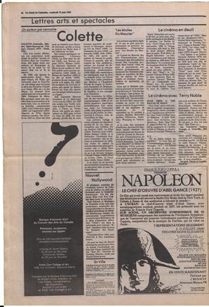 Le Soleil de Colombie, June 18, 1982, page 24