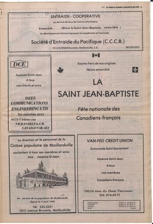 Le Soleil de Colombie, June 18, 1982, page 11